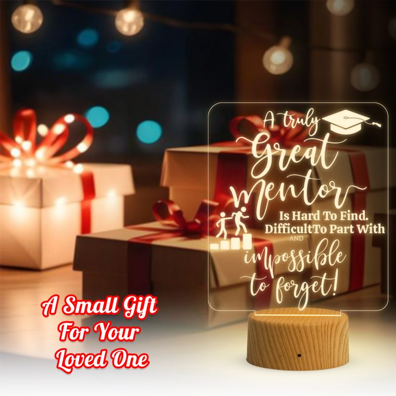 3D Illusion Motivational Night Lamp with Warm White Light Graduation Gift for Daughter Son & Student , Inspirational Gift for Student